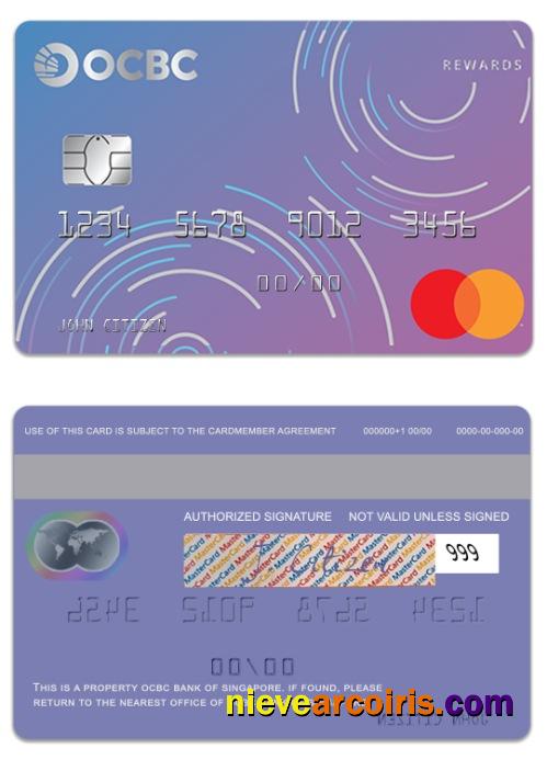 Singapore OCBC Bank rewards mastercard